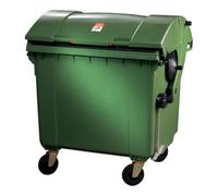 SULO Bac à ordures 1,1 m³ HDPE vert mobile selon DIN EN 840-3 SULO Quantité:1