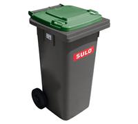Sulo Conteneur à ordures MGB 120 L, Gris/couvercle Vert (22147)