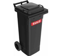 SULO Grand conteneur à déchets 80l HDPE gris anthracite, mobile, selon EN 840 - 1093327