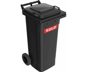 SULO Grand conteneur à déchets 80l HDPE gris anthracite, mobile, selon EN 840 - 1093327
