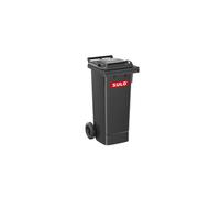 SULO Grand conteneur à déchets 80l HDPE gris anthracite, mobile, selon EN 840 - 1093327