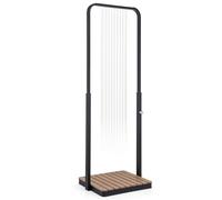 Sumatra Breeze Square douche de jardin WPC Aluminium 70 x 55 cm carrée