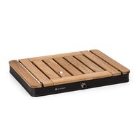 Sumatra Teak Square Douche de jardin Aluminium bois de teck Poignée de transport