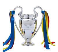 SUMESIRO Fédération européenne de Football Ligue des Champions Réplique Trophée Art Trophée Coupe du Monde Football Fan Souvenir/Argent (Football Trophies 32CM)