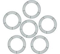 Sumind 6 Pièces Anneaux de Couronne de Fil Cadre de Guirlande de Fil en Métal Anneaux de Fabrication de Couronne Ronds en Vert Foncé pour Décoration de Noël