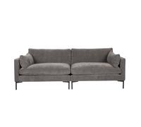 SUMMER - Canapé 3 places en tissu gris L 230 Gris