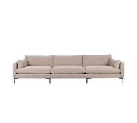 SUMMER - Canapé confortable 5 places en tissu beige L335 Beige