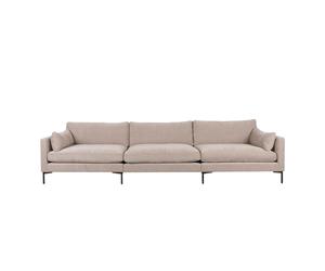SUMMER - Canapé confortable 5 places en tissu beige L335 Beige