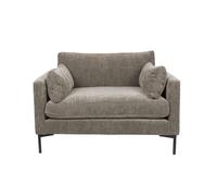 SUMMER - Fauteuil confortable en tissu café Marron clair