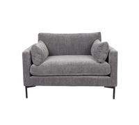 SUMMER - Fauteuil confortable en tissu gris Gris