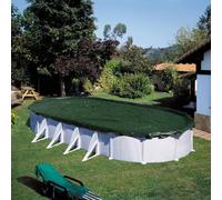 Summer Fun Couverture de piscine hivernale ovale 725 cm PVC vert