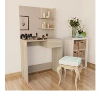Summer Sale""élégant Coiffeuse Aggloméré 75 x 40 x 141 cm Chêne 27.3 Kg 26858