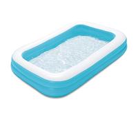 Summer Waves Piscine Gonflable Familiale Rectangulaire Bleu pour Enfants, 305 x 183 x 46 CM, 848 L, PVC