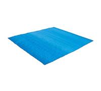 Summer Waves Tapis de Sol 3,91x7,56mm pour Piscine Extérieure Hors-Sol - Protection Amortissante Contre l'usure, Les Frottements et Les Imperfections du Sol - Forme Rectangulaire - Bleu