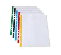SUMMIT 100 pochettes perforées multicolores A4
