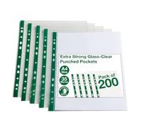 Summit Lot de 200 pochettes perforées A4