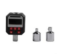 Sumsoctober Adaptateur de ynamométrique numérique 1,27 cm, outil de mesure de couple avec indicateur LED et arrêt automatique pour les tâches de bricolage (10-200)