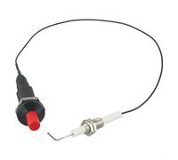 Sumsoctober Allumeur piézo 30 cm avec bouton poussoir d'allumage pour cheminée, gril à gaz, barbecue, barbecue, bouton poussoir