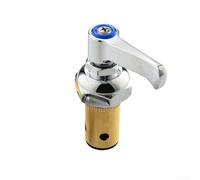 Sumsoctober Ensemble de tige de poignée latérale chaude et froide pour robinets en laiton T&S - Cartouche quart de tour pour remplacement de valve avec poignée à levier, bouton d'index, 8,9 cm, pièces