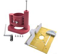 Sumsoctober Kit élévateur de table de défonceuse CNC avec clôture en alliage d'aluminium, base réglable pour défonceuses de garniture et coupe de précision (D)