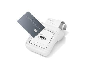 SumUp Solo - Borne POS Wi-Fi + 4G - Modes de paiement Sans Contact/EMV/Mobile Wallet - Batterie intégrée - 175x175x100mm - 880g - Blanc