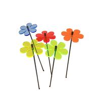 Sun Catcher Ornements de Jardin Marguerite 5 Piquets de Jardin Décoratifs 25 cm de Haut Accessoire de Jardinage Cadeau pour Les Jardiniers Couleur: Couleurs mélangées