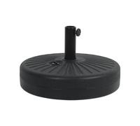 Sun pied de parasol circulaire en plastique résistant noir
