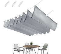 Sun Shade Sail Heavy Duty Waterproof Retractable Tarp with Wavy Design | Sun Shade for Beach Porch Deck Outside Garden Backyard Pool Outdoor gatherings or leisure activities