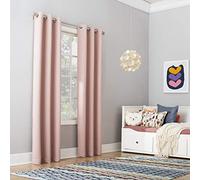 Sun Zero - 55407 Riley Rideau occultant à œillets pour Chambre d'enfant, 101,6 x 213,4 cm, Rose poudré
