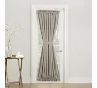 Sun Zero Barrow efficacité énergétique Patio Porte Panneau de Rideau, 137,2 x 182,9 cm, Noir, Beige Pierre, 54" x 72" Door Panel