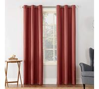 Sun Zero Cooper Panneau de rideau à œillets à isolation thermique, économe en énergie, 101,6 x 241,3 cm, rouge