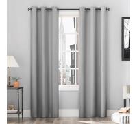 Sun Zero Cyrus Lot de 2 Rideaux Thermiques à œillets 101,6 x 213,4 cm Argenté