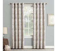 Sun Zero Darren Rideau occultant à œillets Jacquard tissé Camel 127 x 213,4 cm