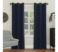 Sun Zero Easton Panneau de Rideau occultant à œillets, économie d'énergie, 101,6 x 241,3 cm, Bleu Marine