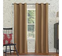 Sun Zero Easton Panneau de Rideau occultant à œillets pour économie d'énergie, 101,6 x 274,3 cm, Taupe