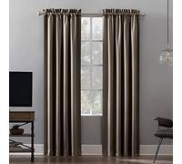 Sun Zero Oslo Theater Grade Extreme Rideau occultant avec Passe-Tringle, 132,1 x 160 cm, Taupe