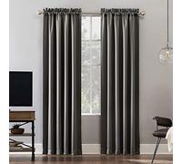 Sun Zero Oslo Theater Grade Extreme Rideau occultant avec Passe-Tringle, 132,1 x 213,4 cm, Gris