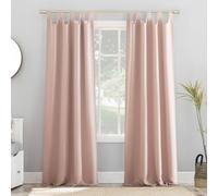 Sun Zero Panneau de Rideau de Poche à la Tringle à Rideaux à Texture concassée n°918 Tayla, Rose, 40" x 84"