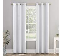 Sun Zero Riley Rideau occultant à œillets pour Chambre d'enfant, 101,6 x 213,4 cm, Blanc