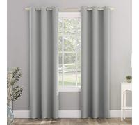Sun Zero Riley Rideau occultant à œillets pour Chambre d'enfant, 101,6 x 241,3 cm, Gris argenté