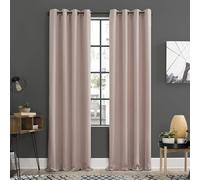 Sun Zero Soho - Lot de 2 Rideaux occultants à œillets - Efficacité énergétique - 137,2 x 274,3 cm - Rose pâle