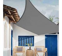 Sunal Voile d'ombrage rectangulaire 3x4 m, Polyester PES indéchirable et résistant aux intempéries,imperméable,Protection Solaire à Contre Les, Jardin,Gris