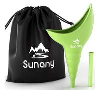 Sunany Urinoir Femme Portable, Entonnoir Silicone Réutilisable, Vert | Permet aux Femmes de Faire Pipi Debout Sans Contact avec les Toilettes, Idéal pour Voyages, Camping et Activités en Plein Air