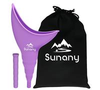 Sunany Urinoir Femme Portable, Entonnoir Silicone Réutilisable, Violet | Permet aux Femmes de Faire Pipi Debout Sans Contact avec les Toilettes, Idéal pour Voyages, Camping et Activités en Plein Air