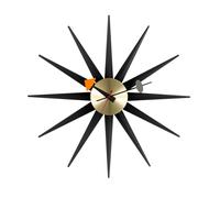 Sunburst Clock Horloge Murale - noir / laiton Vitra - 4055737993848