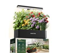 SUNCOZE Potager Hydroponique Smart avec 12 Paniers, Noir