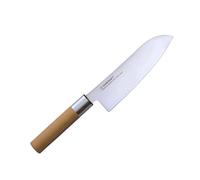 Suncraft Couteau de cuisine japonais Santoku Senzo 167mm WA04