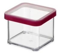 Rotho Boîte de rangement Loft carrée 0,5 L – PP sans BPA, avec couvercle scellé, transparent/blanc