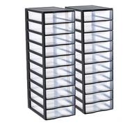 Tour de rangement Sundis ORGAMIX A4 10 tiroirs Noir