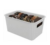 SUNDIS Vibes, panier de rangement plastique 4L, banc cassé | Avec poignées, empilable, idéal pour petits objets et accessoires de la salle de bain, la chambre, la cuisine ou le bureau